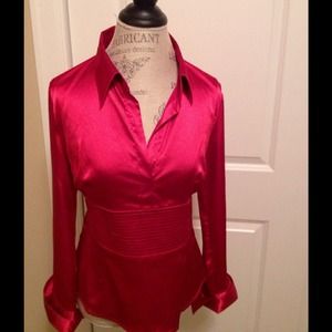 A. BYER Tops - NWOT BEAUTIFUL LADY IN RED. FEELS LIKE PURE SATIN! A. BYER Tops - NWOT BEAUTIFUL LADY IN RED. FEELS LIKE PURE SATIN!