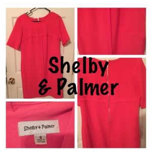 Shelby and palmer Dresses & Skirts - SALE Coral shift dress with faux pockets Shelby and palmer Dresses & Skirts - SALE Coral shift dress with faux pockets