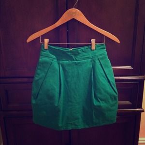 Zara green mini-skirt Zara green mini-skirt