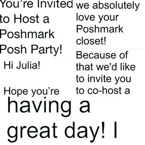Poshmark Other - Excited to Co-Hosting my 1st Virtual Posh Party Poshmark Other - Excited to Co-Hosting my 1st Virtual Posh Party