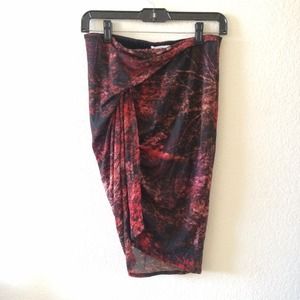 Helmut Lang asymmetric print skirt Helmut Lang asymmetric print skirt