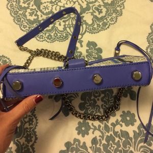 Rebecca Minkoff blue mini mac purse Rebecca Minkoff blue mini mac purse