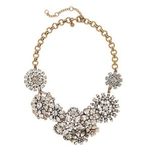 J. Crew crystal flower lattice necklace J. Crew crystal flower lattice necklace