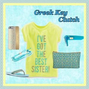 Turquoise and Gold Jute clutch makeup bag Turquoise and Gold Jute clutch makeup bag