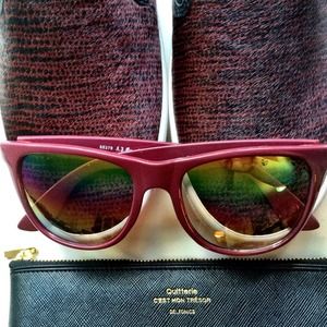 ASOS Accessories - Burgundy Mirrored Sunnies ASOS Accessories - Burgundy Mirrored Sunnies