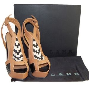 HP NIB L.A.M.B Oldwyn Pony Hair Heels HP NIB L.A.M.B Oldwyn Pony Hair Heels