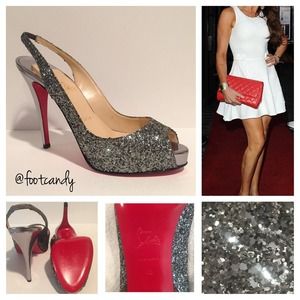 Christian Louboutin Shoes - 🎉HP🎉Christian Louboutin Glitter Slingback Christian Louboutin Shoes - 🎉HP🎉Christian Louboutin Glitter Slingback