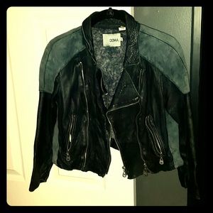 DOMA cropped leather jacket DOMA cropped leather jacket