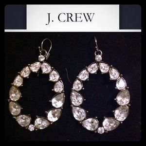 Jcrew crystal drop earrings Jcrew crystal drop earrings