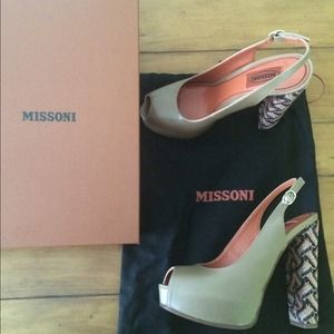 Missoni Shoes - NIB - Missoni Hidden Platform Peep Toe Slingback Missoni Shoes - NIB - Missoni Hidden Platform Peep Toe Slingback