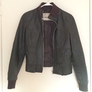 Zara real leather jacket biker moto Zara real leather jacket biker moto