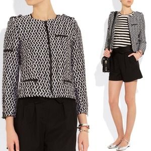 Alice + Olivia Sahara Embroidered Twill Jacket Alice + Olivia Sahara Embroidered Twill Jacket
