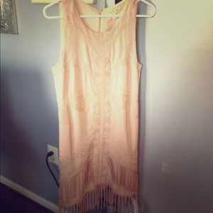 Staring at stars (uo) ever after beige dress Staring at stars (uo) ever after beige dress
