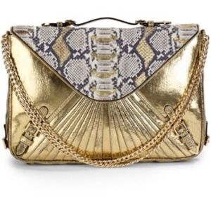 Rebecca Minkoff Handbags - Rebecca Minkoff Collection Snake Embossed Clutch Rebecca Minkoff Handbags - Rebecca Minkoff Collection Snake Embossed Clutch