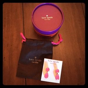 Kate Spade Pink Drop Earrings - Brand New!! Kate Spade Pink Drop Earrings - Brand New!!