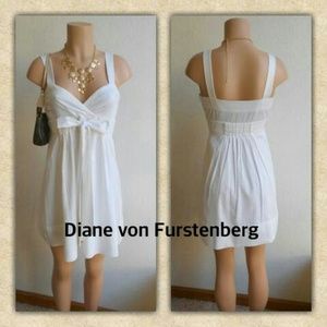 Diane von Furstenberg Dresses & Skirts - DIANE VON FURSTENBERG WHITE COTTON DRESS Diane von Furstenberg Dresses & Skirts - DIANE VON FURSTENBERG WHITE COTTON DRESS