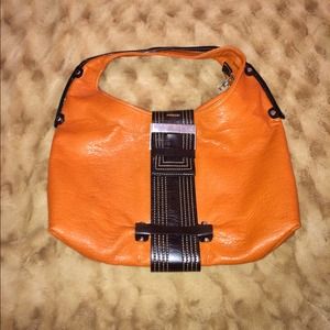 Orange and Brown Purse Orange and Brown Purse