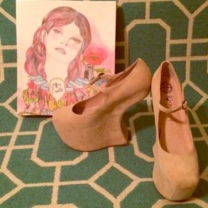 Jeffrey Campbell Shoes - Jeffrey Campbell Night Walk in Nude Suede!!! Sz 8 Jeffrey Campbell Shoes - Jeffrey Campbell Night Walk in Nude Suede!!! Sz 8