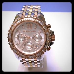 Michael Kors Tri-Tone Chronograph Watch Michael Kors Tri-Tone Chronograph Watch