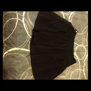 Black high waisted pleated skater skirt Black high waisted pleated skater skirt