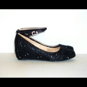Shoes - Ankle strapped glitter wedges Shoes - Ankle strapped glitter wedges
