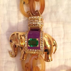 J.Crew Elephant Resin-link necklace J.Crew Elephant Resin-link necklace