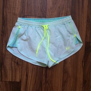 Abercombie Aqua neon workout running shorts XS Abercombie Aqua neon workout running shorts XS