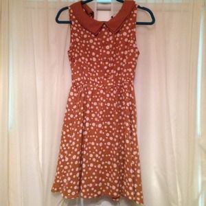 Forever 21 brown and pink polk-a-dot dress Forever 21 brown and pink polk-a-dot dress