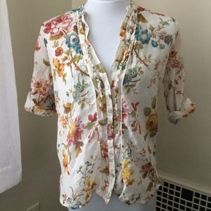 Zara Tops - Autumn Floral Zara Shirt Zara Tops - Autumn Floral Zara Shirt