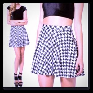 Houndstooth skater skirt Houndstooth skater skirt