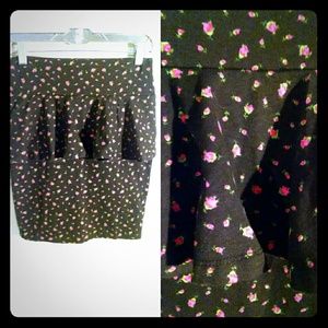 Betsey Johnson rose peplum skirt Betsey Johnson rose peplum skirt