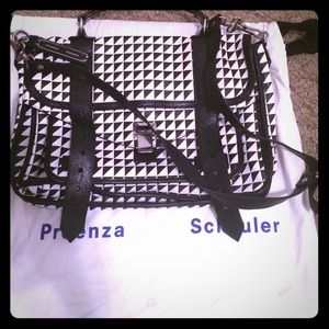 Proenza Schouler Handbags - Proenza Schouler PS1 Triangle-Print Handbag Proenza Schouler Handbags - Proenza Schouler PS1 Triangle-Print Handbag