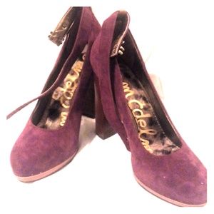 Sam Edelman burgendy suede pump 8.5 Sam Edelman burgendy suede pump 8.5