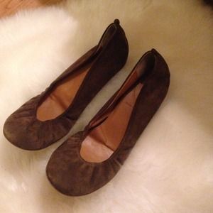 Brown j.crew flats Brown j.crew flats