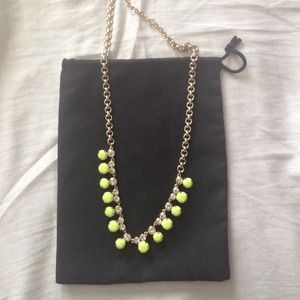 J.Crew neon yellow necklace J.Crew neon yellow necklace