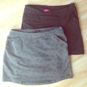 2 Vintage Betsey Johnson Mini Skirts 2 Vintage Betsey Johnson Mini Skirts
