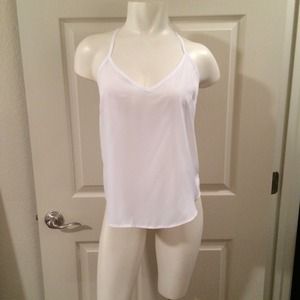 ASOS Tops - White silk v neck tank top ASOS Tops - White silk v neck tank top