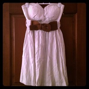 Delia's White Dress with Belt Delia's White Dress with Belt