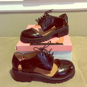Jeffrey Campbell Shoes - Jeffrey Campbell cutout loafers Jeffrey Campbell Shoes - Jeffrey Campbell cutout loafers