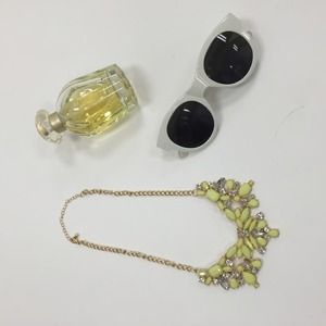 Gold and Neon Statement Necklace Gold and Neon Statement Necklace