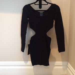 Black cut out Bebe dress Black cut out Bebe dress