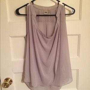 Flowy gray sheer top from Asos Flowy gray sheer top from Asos