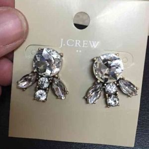 NWT J. CREW CRYSTAL CLUSTER STATEMENT EARRINGS NWT J. CREW CRYSTAL CLUSTER STATEMENT EARRINGS