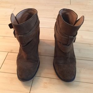 Zara Tan Suede Ankle Booties Zara Tan Suede Ankle Booties
