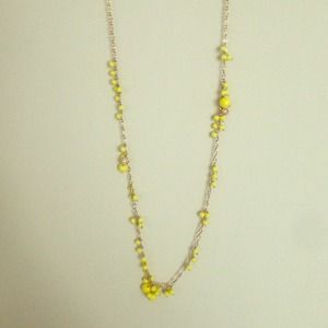 Yellow and Gold J.Crew statement necklace Yellow and Gold J.Crew statement necklace