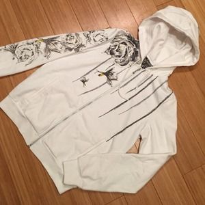 Vintage L.A.M.B. Rose Flower Hoodie White 2008 Vintage L.A.M.B. Rose Flower Hoodie White 2008