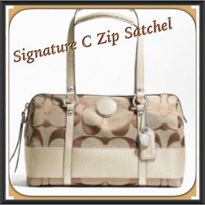Coach Handbags - Coach Signature C Zip Satchel Coach Handbags - Coach Signature C Zip Satchel