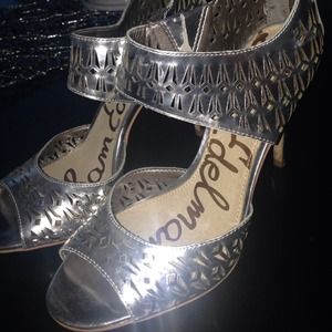Sam Edelman silver heels Sam Edelman silver heels