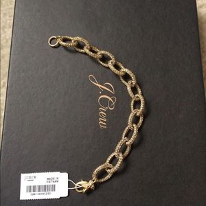 J crew factory pave link bracelet J crew factory pave link bracelet
