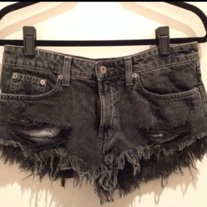 LF Carmar black denim shorts LF Carmar black denim shorts